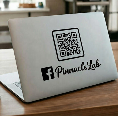 Custom QR Code Vinyl Decal for Business & Social Media