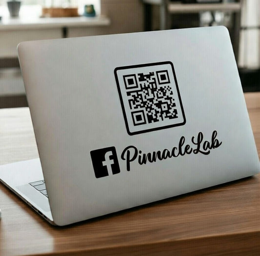 Custom QR Code Vinyl Decal for Business & Social Media