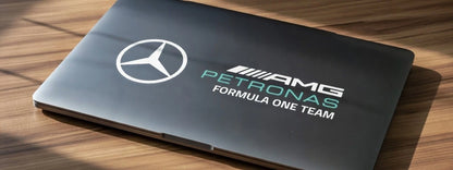 Mercedes AMG F1 vinyl decal application example