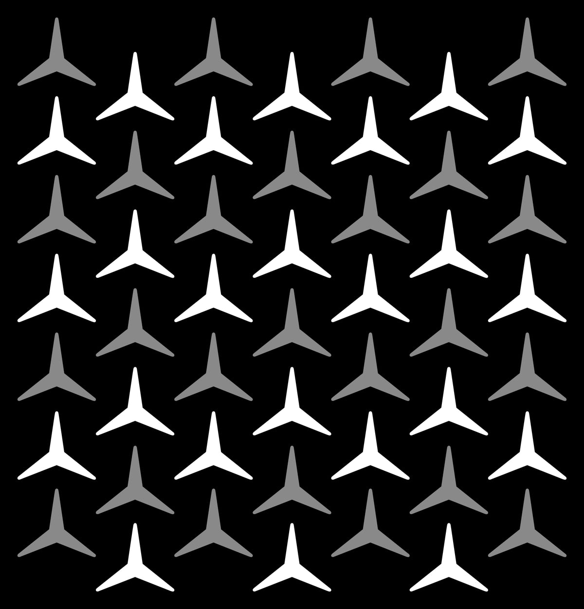 Mercedes Star Pattern Decal