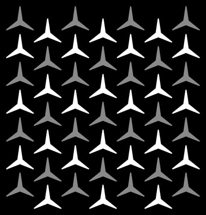 Mercedes Star Pattern Decal