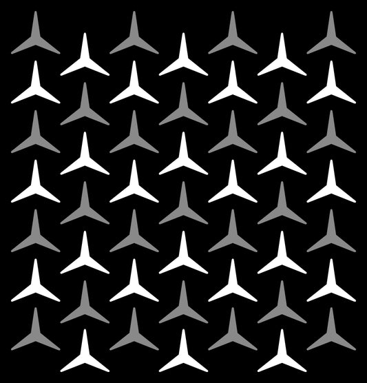 Mercedes Star Pattern Decal