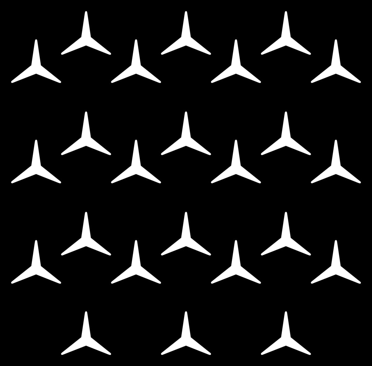 Mercedes Star Pattern Decal