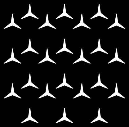 Mercedes Star Pattern Decal