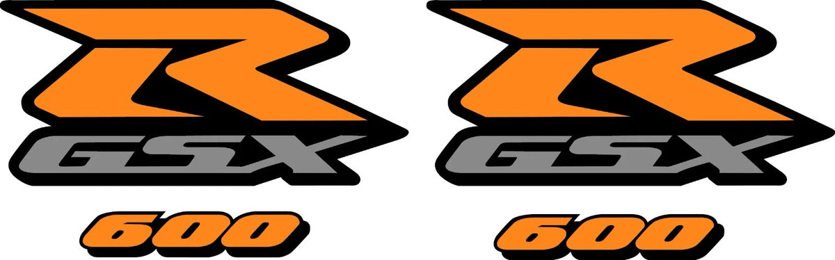 Suzuki GSXR 750 vinyl fairing decal set detail