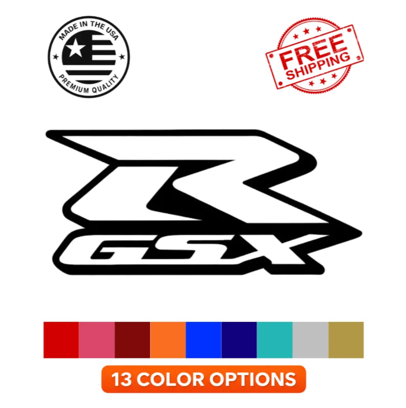 Suzuki GSX-R logo motorcycle decal