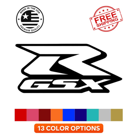 Suzuki GSX-R logo motorcycle decal