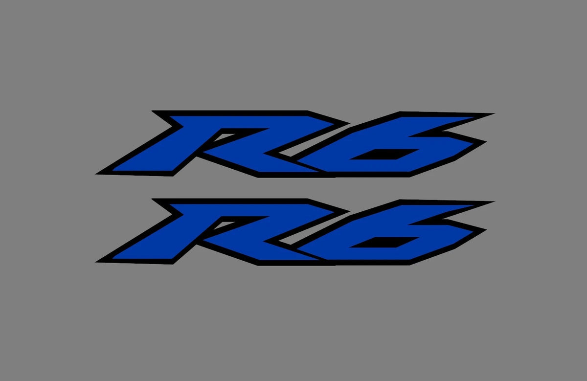 Yamaha R6 layered vinyl decal example