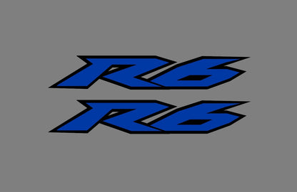 Yamaha R6 layered vinyl decal example