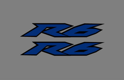 Yamaha R6 layered vinyl decal example