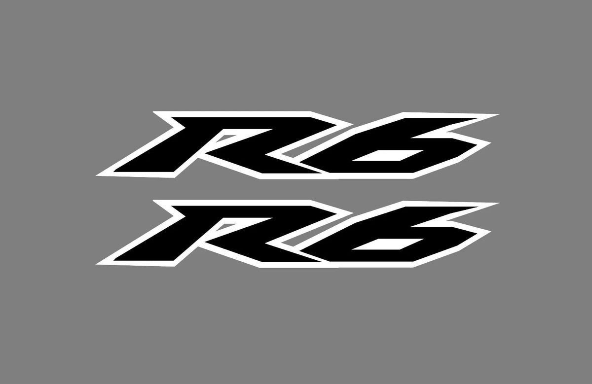 Yamaha R6 layered vinyl decal example