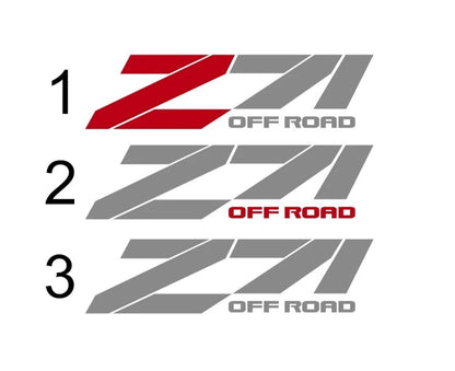 Z71 4x4 Off Road truck decal pair